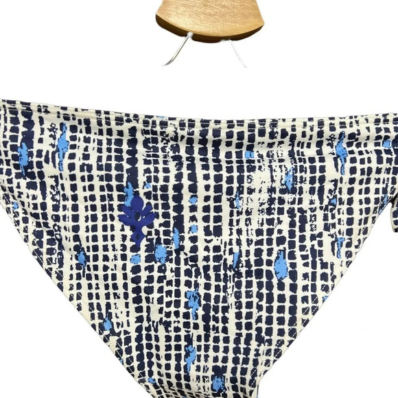 Poupette St. Barth Lucy Pom Trim Dotted Bikini‎ Bottom Navy Blue Size XS - Picture 8 of 11